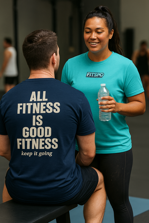 All Fitness Is Good Fitness • Unisex Moisture-Wicking Active T-Shirt by Fitspo Threads