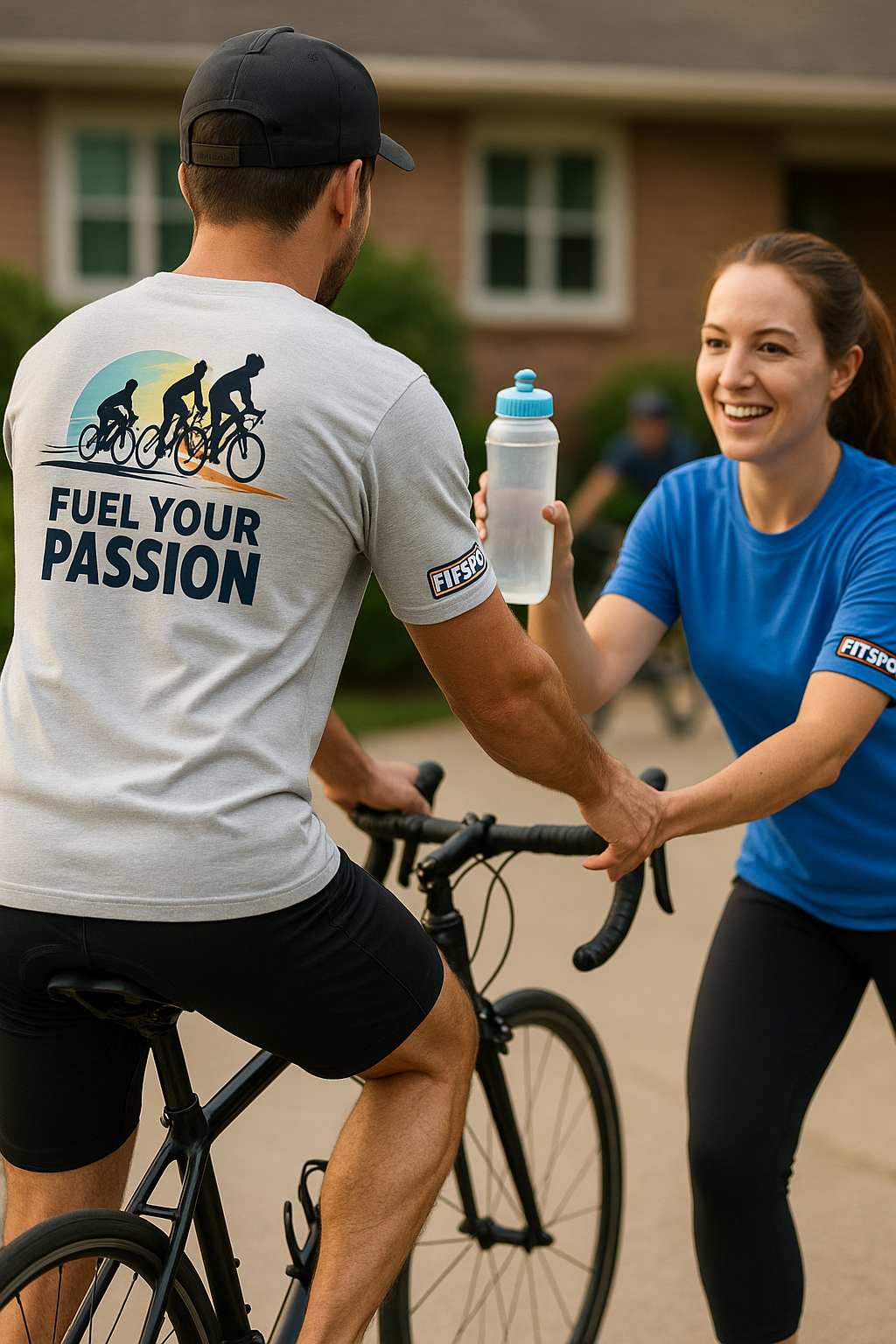 Fuel Your Passion • Unisex Cycling T-Shirt by Fitspo Threads