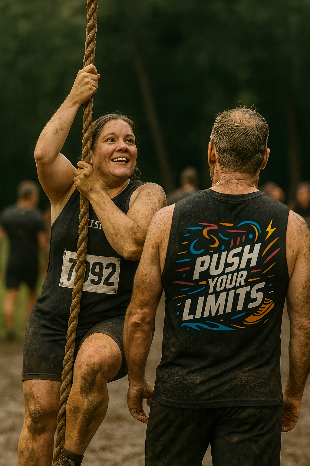 Push Your Limits • Unisex Muscle Tank Top by Fitspo Threads
