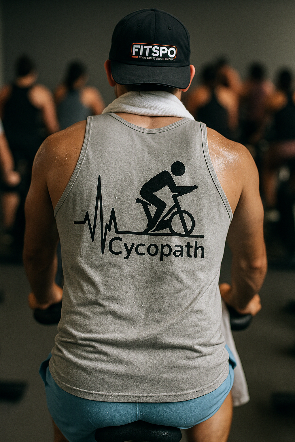 Cycopath • Men’s Spin Class Tank Top by Fitspo Threads