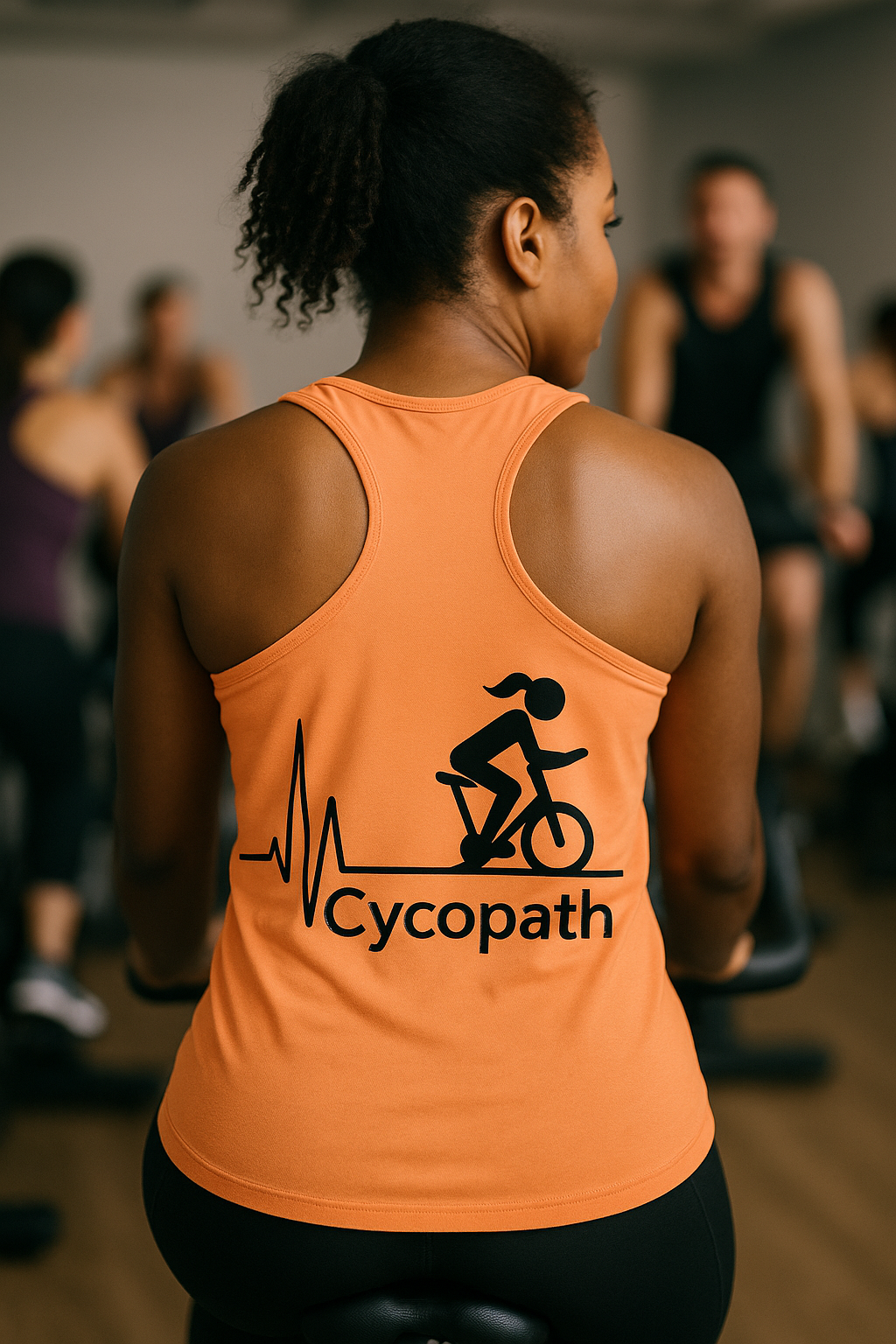 Cycopath • Women’s Racerback Spinning Tank by Fitspo Threads