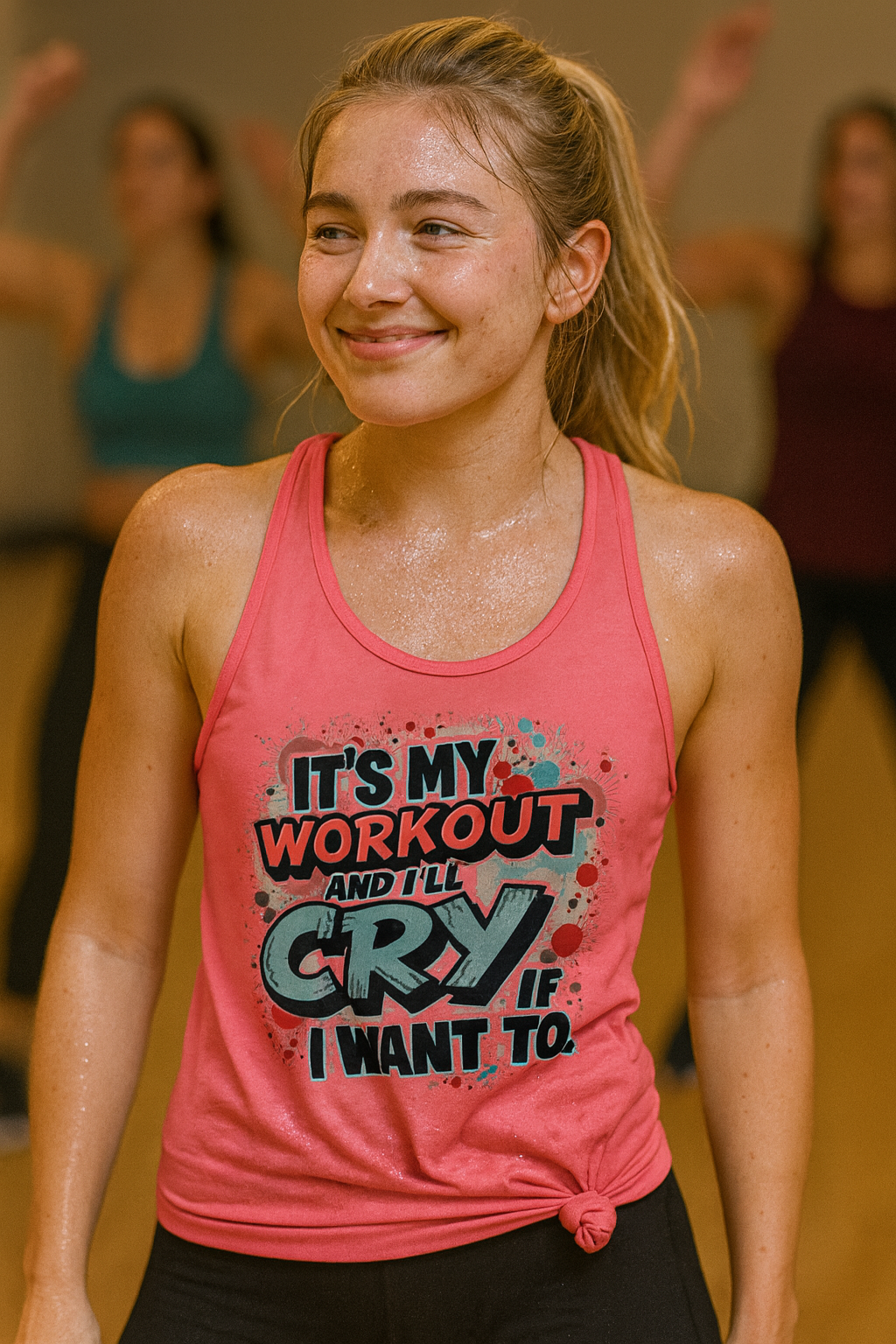 It’s My Workout & I’ll Cry If I Want To • Women’s Racerback Tank by Fitspo Threads