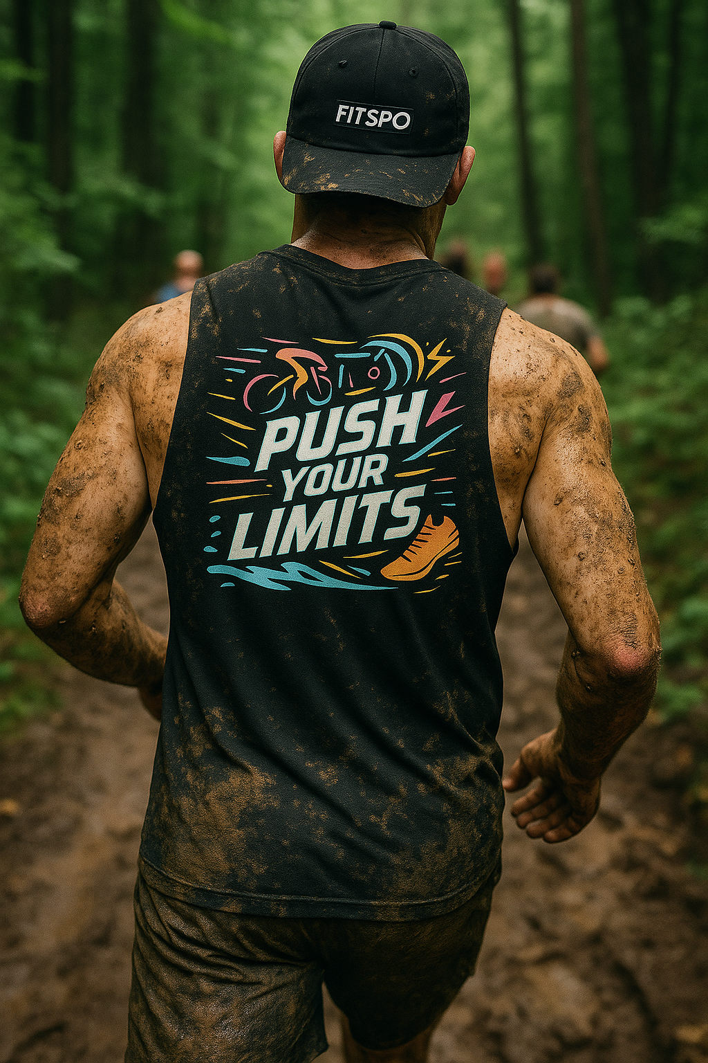 Push Your Limits • Unisex Muscle Tank Top by Fitspo Threads