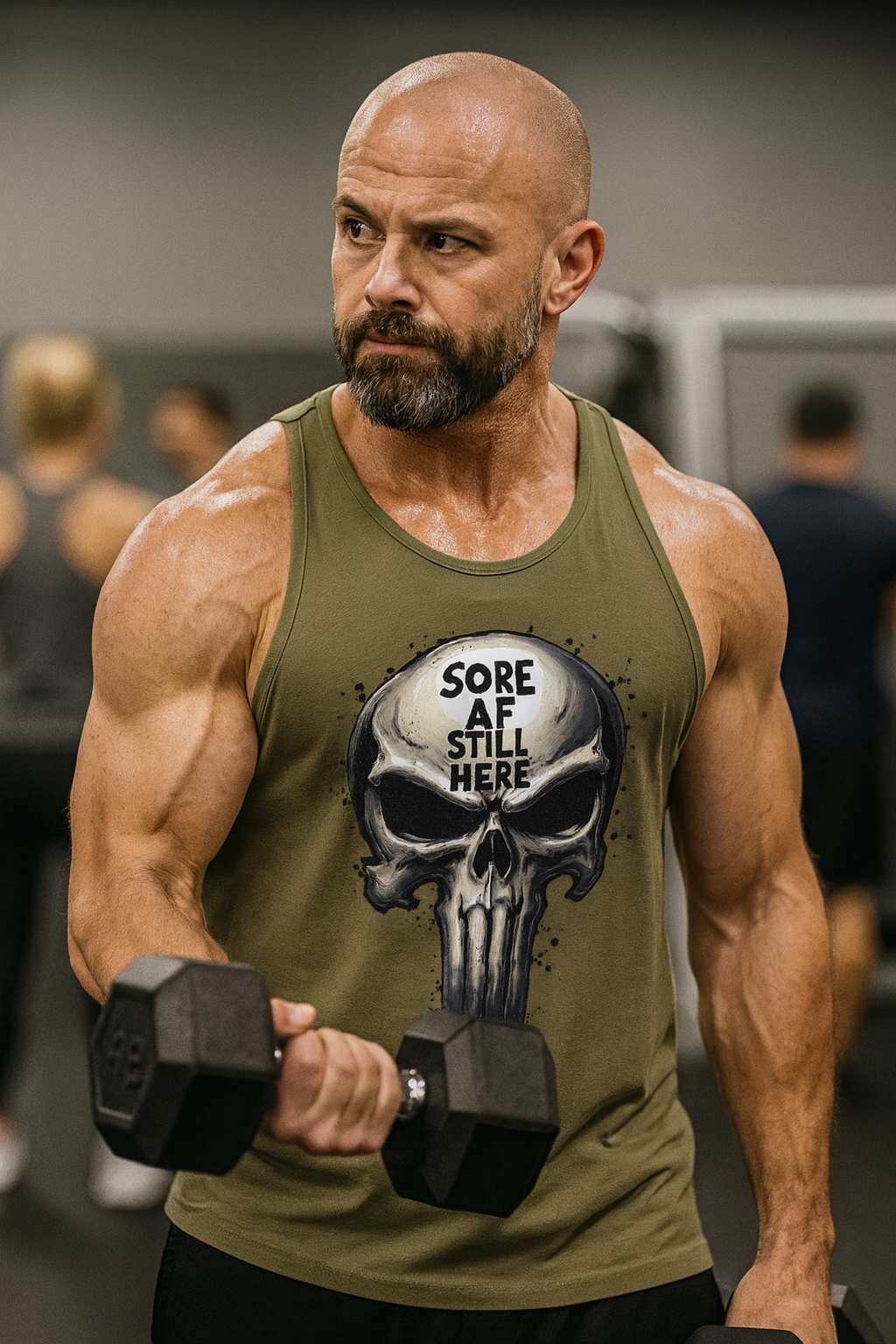 Sore AF Still Here • Men’s Tank Top by Fitspo Threads