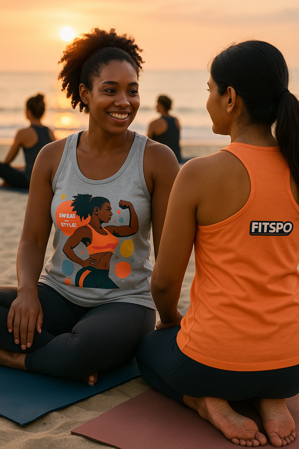 Sweat with Style • Women’s Racerback Tank by Fitspo Threads