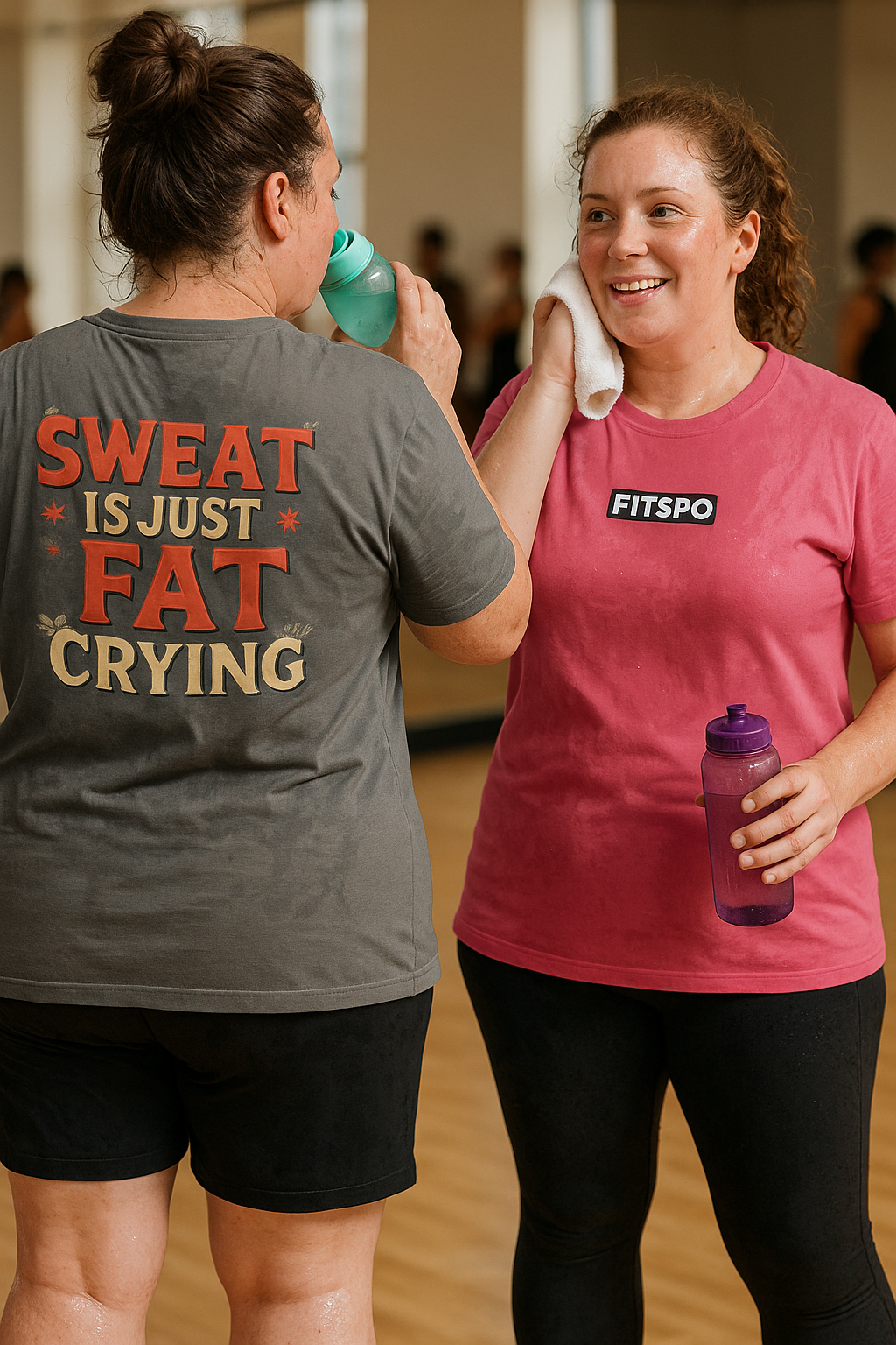 Sweat Is Just Fat Crying • Women’s T-Shirt by Fitspo Threads