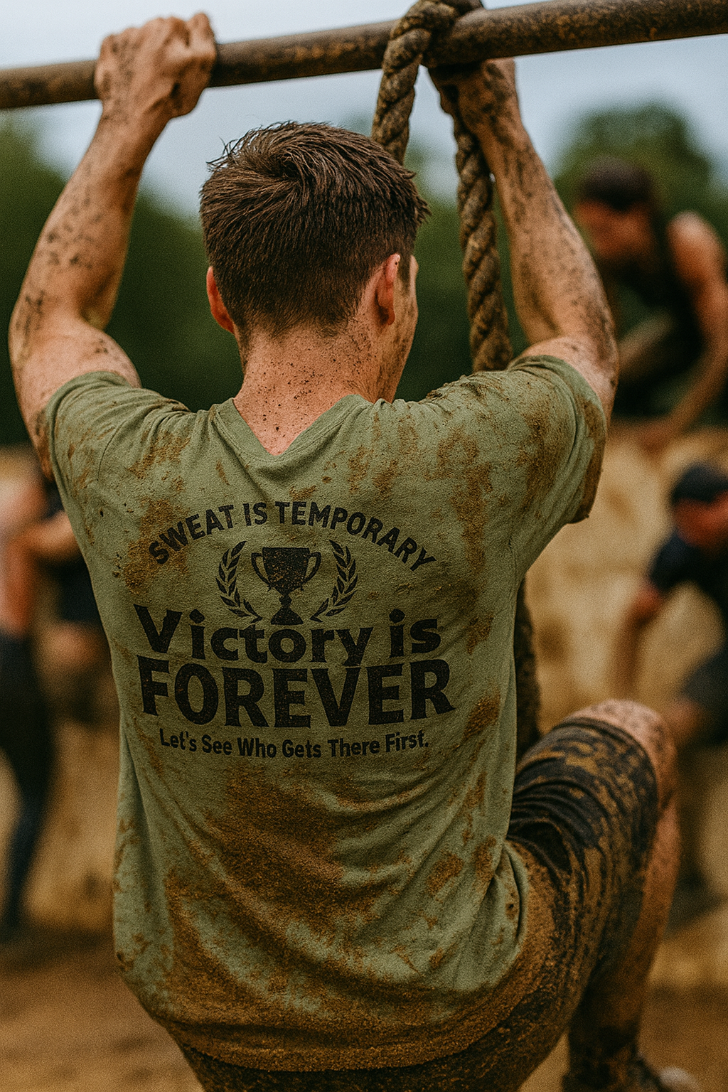 Sweat Is Temporary, Victory Is Forever • Unisex Wicking T-Shirt by Fitspo Threads