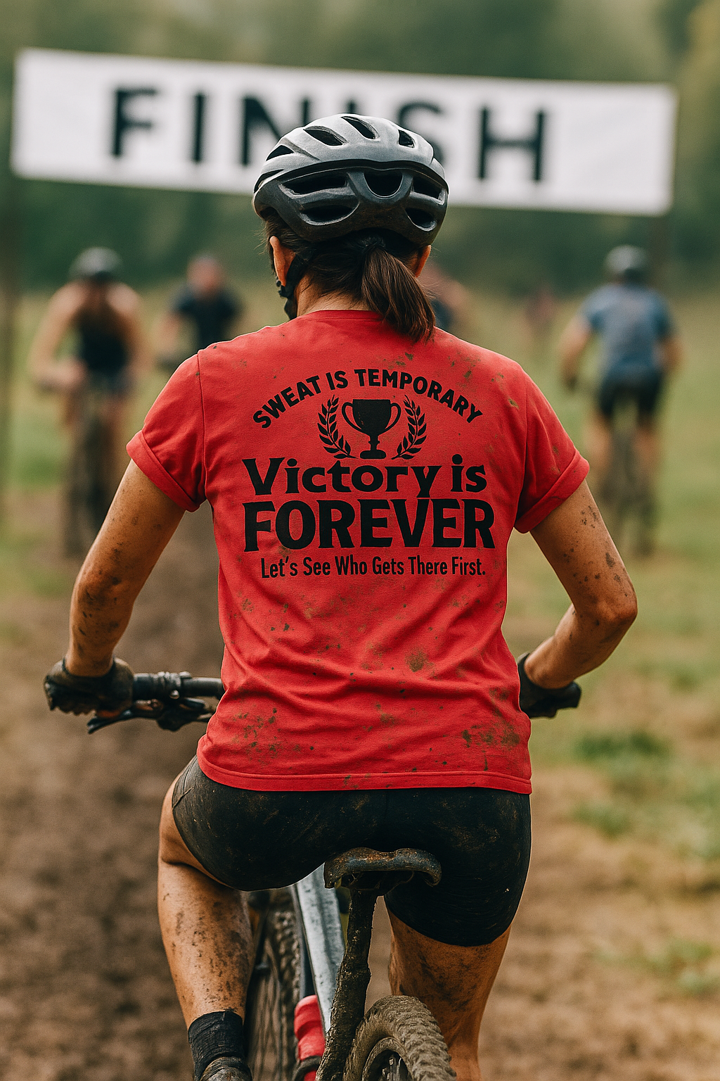 Sweat Is Temporary, Victory Is Forever • Unisex Wicking T-Shirt by Fitspo Threads